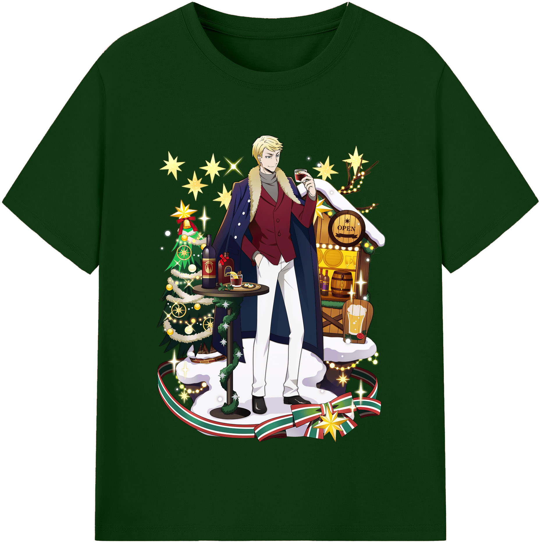 （画像用） 文豪ストレイドッグス Bungo Stray Dogs 綿100％半袖Tシャツ（フロントプリント）